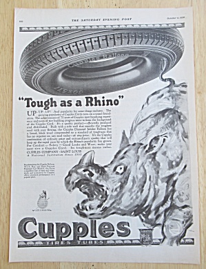 1926 Cupples Company With Rhino And A Tire