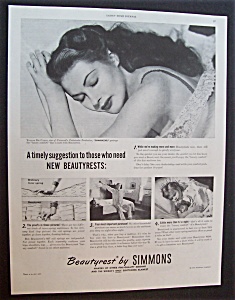 1946 Beautyrest By Simmons With Yvonne De Carlo