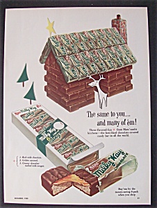 1953 Mars Milky Way Bars W/ House Made From Candy Bars