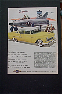 1955 Chevrolet With The Bel Air 4 Door Sedan
