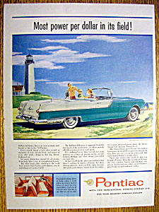 1955 Pontiac With The Star Chief Convertible