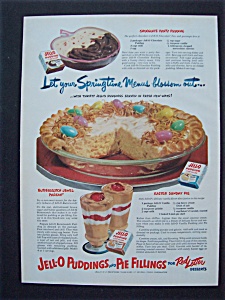1951 Jell - O Puddings & Pie Fillings