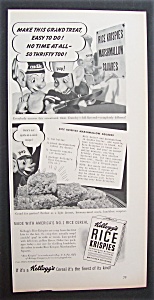1942 Kellogg Rice Krispies Cereal W/marshmallow Treats