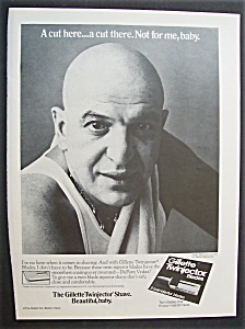 1976 Gillette Twinjector Blades With Telly Savalas