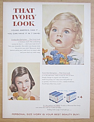 1956 Ivory Soap With A Springtime Baby