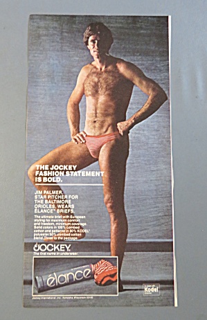 1980 Jockey Elance Underwear With Baseball's Jim Palmer