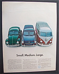 1967 Volkswagen With Different Size Vehicles