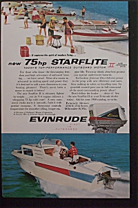1959 Evinrude Outboards With New 75hp Starflite Ii