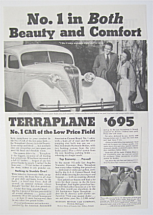 1930's Terraplane With Couple Looking At The Car