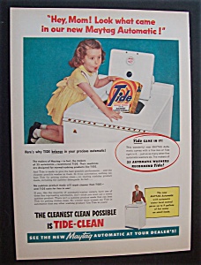 1956 Maytag Automatic & Tide Detergent