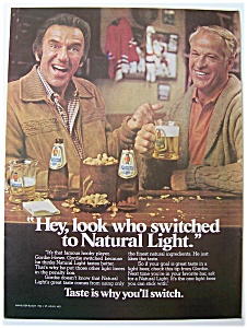 1981 Natural Light Beer With Gordie Howe