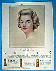 Vintage Ad: 1962 Breck Shampoo W/ Breck Woman
