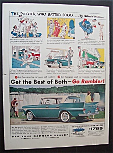 1958 Rambler With The Pitcher Who Batted