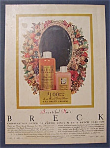 1956 Breck Shampoo With Mirror With Flowers