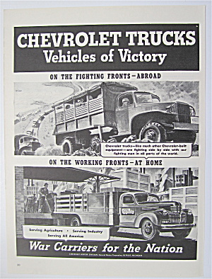 1943 Chevrolet Trucks With War Carriers For The Nation