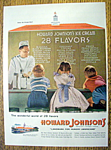 1955 Howard Johnson Ice Cream With Kids At Counter