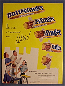 Vintage Ad: 1961 Curtiss Butterfinger Candy Bar