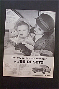 1959 De Soto With Mother Holding Baby