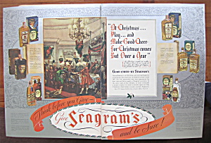 1937 Seagram's Whiskey With Good Cheer