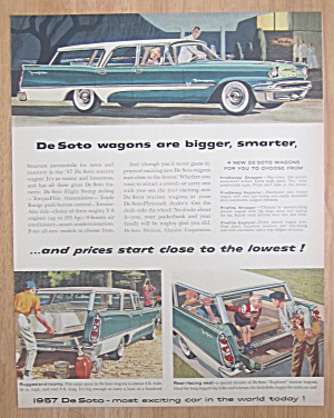1957 De Soto With The De Soto Wagon