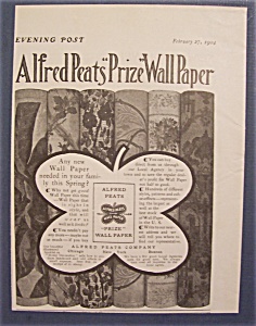 1904 Alfred Peats Prize Wallpaper W/ 6 Different Rolls