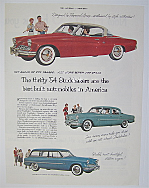 1954 Studebaker With The Champion, Commander & Wagon