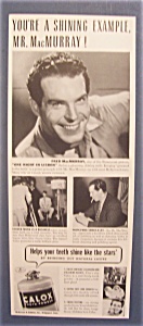 1941 Calox Tooth Powder With Fred Macmurray