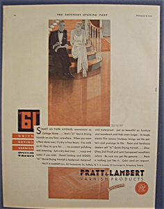 1930 Pratt & Lambert 61 Quick Drying Varnish