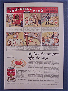 1932 Campbell's Tomato Soup W/ The Campbell Kids