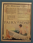 1925 Fairy Soap with a Woman Taking a Bath