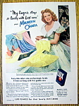 Vintage Ad: 1950 Lux Flakes with Maureen O' Hara