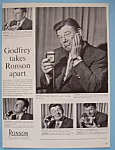 Vintage Ad:1958 Ronson Electric Shaver w/Arthur Godfrey