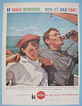 1959 Coca-Cola (Coke) w/Man & Woman on a Boat