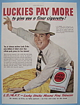 Vintage Ad: 1949 Lucky Strike Cigarettes w/L.G. Griffin