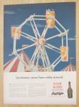 1945 Four Roses Whiskey w/ Whiskey Glass Ferris Wheel