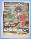 Vintage Ad: 1955 Movie Ad For Underwater w/Jane Russell