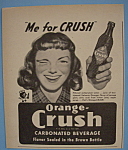 1947 Orange Crush with Woman Smiling & Winking Eye