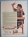1931 Dutch Boy White Lead Paint w/Dutch Boy on Ladder
