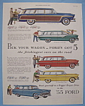 Vintage Ad: 1955 Ford Wagons
