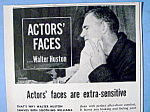 Vintage Ad: 1949 Williams Shaving Cream w/Walter Huston