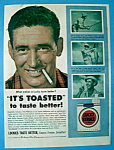 Vintage Ad: 1954 Lucky Strike Cigarette w/ Ted Williams