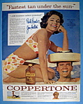 1962 Coppertone Lotion with Paula Prentiss & Jim Hutton