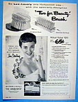 Vintage Ad: 1953 Lux Beauty Brush w/ Jan Sterling