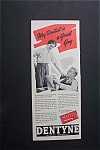 1940 Dentyne Chewing Gum with Boy Talking to Man