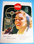 1953 Coca Cola (Coke) with Woman Drinking