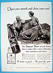 1937 Hires Root Beer with Man Digging & Woman Watches