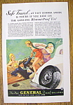 1934 General Tire with Couple Greeting Woman On Boat