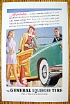 1947 General Squeegee Tire with Woman in a Car Talking