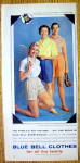 1959 Blue Bell Clothes with Three Women In Sportswear