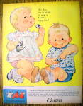 1960 Carter Block Print Topper Sets with Boy and Girl
